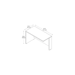 Series C 48W Return Bridge In Hansen Cherry - Engineered Wood -CYMAX Sales 12639 2 L