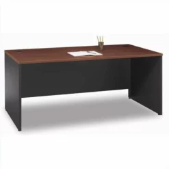 Bush Business Furniture Series C Standard Wood Desk Suite In Mocha Cherry 17 Bush Business Furniture Series C Standard Wood Desk Suite In Mocha Cherry -CYMAX Sales 13208 4 L 1