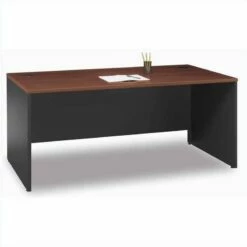 Bush Business Furniture Series C 4-Piece L-Shape Desk Set In Mocha Cherry -CYMAX Sales 13214 4 L