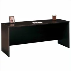 Bush Business Furniture Series C U-shape Desk And Credenza Set In Mocha Cherry -CYMAX Sales 13245 1 L 1
