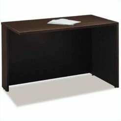 Bush Business Furniture U-Shape Wood Credenza Desk Set In Natural Cherry -CYMAX Sales 13245 3 L 2
