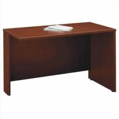 Bush Business Furniture Series C U-Shape Wood Office Suite In Mahogany -CYMAX Sales 13252 3 L