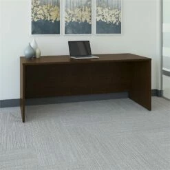 Series C 72W X 30D Office Desk In Mahogany - Engineered Wood -CYMAX Sales 13453 1 L