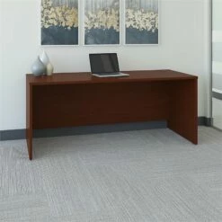 Series C 72W X 30D Office Desk In Mahogany - Engineered Wood -CYMAX Sales 13455 1 L