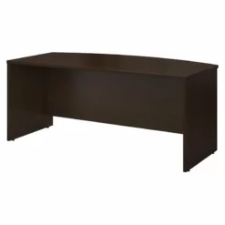 Bush Business Furniture Series C 72" Bow Front Desk Shell Mocha Cherry -CYMAX Sales 13466 L