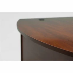 Bush Business Furniture Series C 72" Bow Front Desk Shell Mocha Cherry -CYMAX Sales 13467 3 L