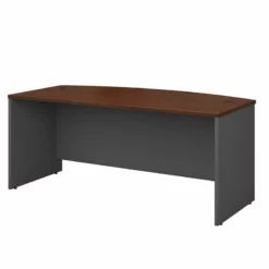Series C 72" Bow Front Desk Shell In Mahogany - Engineered Wood 34 Series C 72" Bow Front Desk Shell In Mahogany - Engineered Wood -CYMAX Sales 13467 L 1