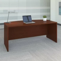 Bush Business Furniture Series C 72" Bow Front Desk Shell Mocha Cherry -CYMAX Sales 13468 1 L