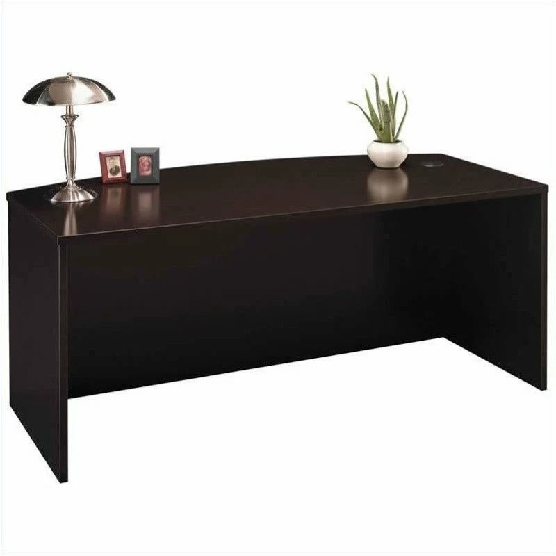 Bush Business Furniture Series C Mocha Cherry Bow Front Desk And Filing Cabinets 8 Bush Business Furniture Series C Mocha Cherry Bow Front Desk And Filing Cabinets - Image 6