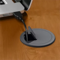 Series A 48W Corner Desk In Natural Cherry And Slate - Engineered Wood -CYMAX Sales 13728 11 L