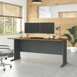 Series A 72W Office Desk In Slate And White Spectrum - Engineered Wood 31 Series A 72W Office Desk In Slate And White Spectrum - Engineered Wood -CYMAX Sales 13740 5 L