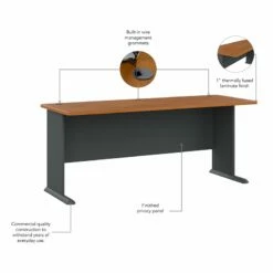 Series A 72W Office Desk In Slate And White Spectrum - Engineered Wood 28 Series A 72W Office Desk In Slate And White Spectrum - Engineered Wood -CYMAX Sales 13740 9 L