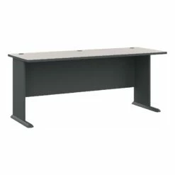 Series A 72W Office Desk In Slate And White Spectrum - Engineered Wood