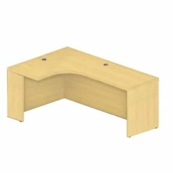 Mayline Aberdeen 72"" Extended Corner Computer Desk In Mocha -CYMAX Sales 1376998 L