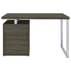 Coaster Brennan 3-Drawer Wood Office Desk Weathered Gray And Silver 27 Coaster Brennan 3-Drawer Wood Office Desk Weathered Gray And Silver -CYMAX Sales 1404777 7 L
