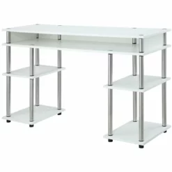 Convenience Concepts Designs2Go Writing Desk In Espresso Wood Finish