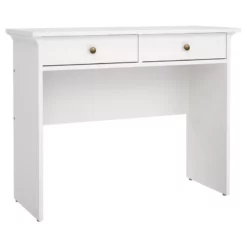 Tvilum Sonoma Home Office Writing Desk With 2 Drawers In White -CYMAX Sales 1439680 21 L