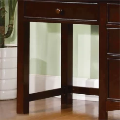 Furniture Of America Dimanche Transitional Solid Wood Kids Desk In Dark Walnut -CYMAX Sales 1445996 7 L