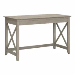 Bush Furniture Key West 48W Writing Desk In Pure White Oak