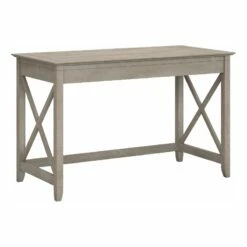 Key West 48W Writing Desk In Dark Gray Hickory - Engineered Wood
