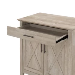 Key West Secretary Desk With Keyboard Tray And Storage Cabinet In Gray 28 Key West Secretary Desk With Keyboard Tray And Storage Cabinet In Gray -CYMAX Sales 1453749 19 L