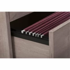 Bush Furniture Key West 48W Writing Desk With Lateral File Cabinet In Gray -CYMAX Sales 1453753 2 L 1