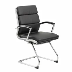 Boss Office CaressoftPlus Executive Guest Chair In Black 12 Boss Office CaressoftPlus Executive Guest Chair In Black -CYMAX Sales 1459540 4 L