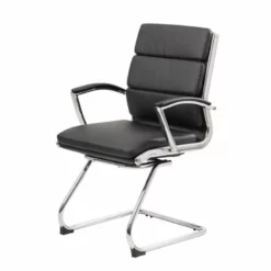 Boss Office CaressoftPlus Executive Guest Chair In Black