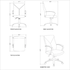 Boss Office LeatherPlus Executive Office Chair In Black 19 Boss Office LeatherPlus Executive Office Chair In Black -CYMAX Sales 1459541 6 L