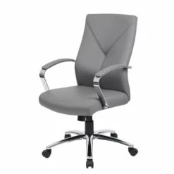 Boss Office LeatherPlus Executive Office Chair In Black