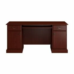 Kathy Ireland Office By Bennington Credenza In Harvest Cherry -CYMAX Sales 1460477 20 L