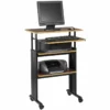 Pemberly Row Stand-Up Adjustable Height Workstation In Cherry 2 Pemberly Row Stand-Up Adjustable Height Workstation In Cherry -CYMAX Sales 1461745 L
