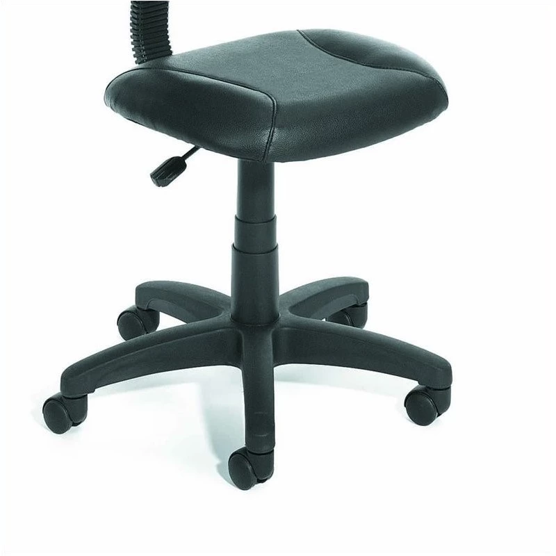 Pemberly Row Leather Adjustable Deluxe Posture Office Chair In Black 4 Pemberly Row Leather Adjustable Deluxe Posture Office Chair In Black - Image 2