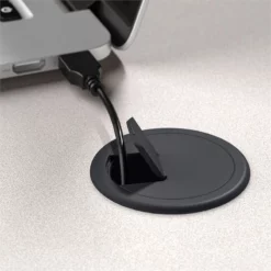 Series A 48W Corner Desk In Natural Cherry And Slate - Engineered Wood -CYMAX Sales 14620 5 L