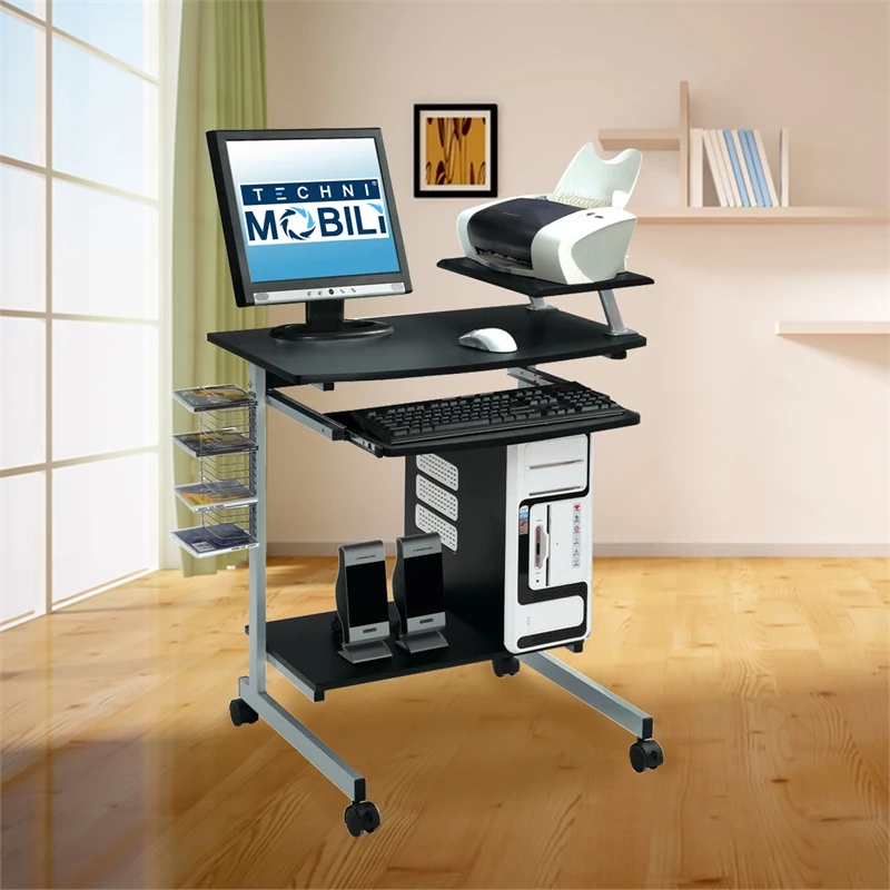 Pemberly Row Wood Top Computer Work Station In Graphite 18 Pemberly Row Wood Top Computer Work Station In Graphite - Image 16