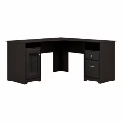 Pemberly Row 60" Transitional Engineered Wood L-Computer Desk In Harvest Cherry -CYMAX Sales 1462281 10 L 1