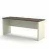 Bestar Prestige Plus Credenza Desk In Bark Gray And Slate -CYMAX Sales 1464191 L