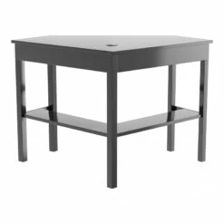 Furniture Of America Jamel Wood 1-Shelf Corner Computer Desk In Black -CYMAX Sales 1465806 6 L