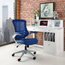 Modway Attainment Modern Style Vinyl Office Chair In Orange Finish 40 Modway Attainment Modern Style Vinyl Office Chair In Orange Finish -CYMAX Sales 1468209 3 L