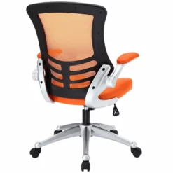 Modway Attainment Modern Style Vinyl Office Chair In Orange Finish 34 Modway Attainment Modern Style Vinyl Office Chair In Orange Finish -CYMAX Sales 1468212 2 L
