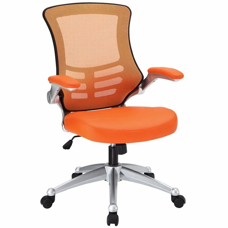 Modway Attainment Modern Style Vinyl Office Chair In Orange Finish 13 Modway Attainment Modern Style Vinyl Office Chair In Orange Finish - Image 11
