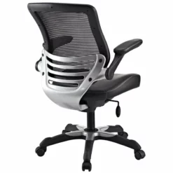 Modway Edge Modern Style Leatherette Office Chair - Black Finish -CYMAX Sales 1468261 2 L 1