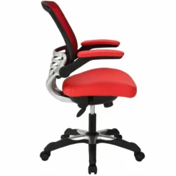 Modway Edge Modern Style Leatherette Office Chair - Black Finish -CYMAX Sales 1468265 1 L 1