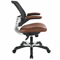 Modway Edge Modern Style Leatherette Office Chair - Black Finish -CYMAX Sales 1468266 2 L 1