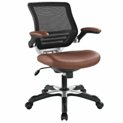 Modway Edge Modern Style Leatherette Office Chair - Black Finish -CYMAX Sales 1468266 L 1