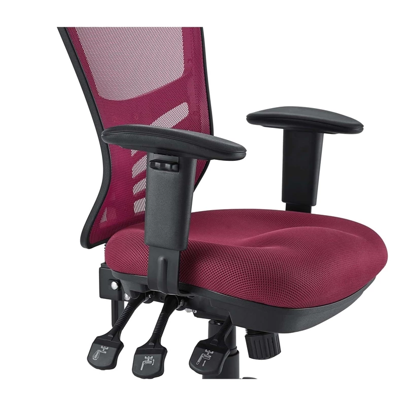 Modway Articulate Modern Mesh And Fabric Office Chair In Red Finish 13 Modway Articulate Modern Mesh And Fabric Office Chair In Red Finish - Image 11