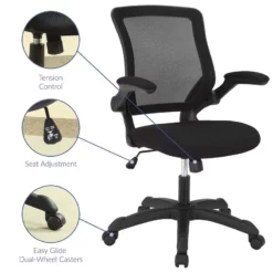 Modway Veer Modern Style Mesh Fabric Office Chair In Gray Finish 35 Modway Veer Modern Style Mesh Fabric Office Chair In Gray Finish -CYMAX Sales 1468287 5 L