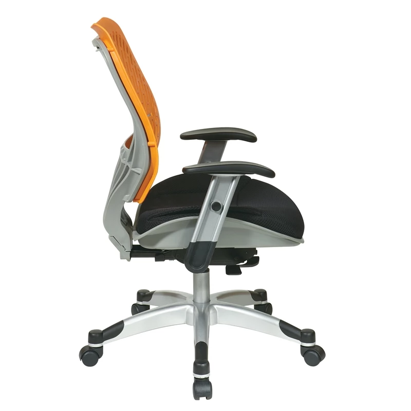 Unique Self Adjusting Orange Fabric SpaceFlex Back Managers Chair 4 Unique Self Adjusting Orange Fabric SpaceFlex Back Managers Chair - Image 2