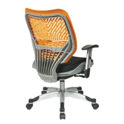 Unique Self Adjusting Orange Fabric SpaceFlex Back Managers Chair -CYMAX Sales 151167 2 L