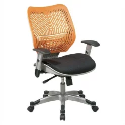 Unique Self Adjusting Orange Fabric SpaceFlex Back Managers Chair